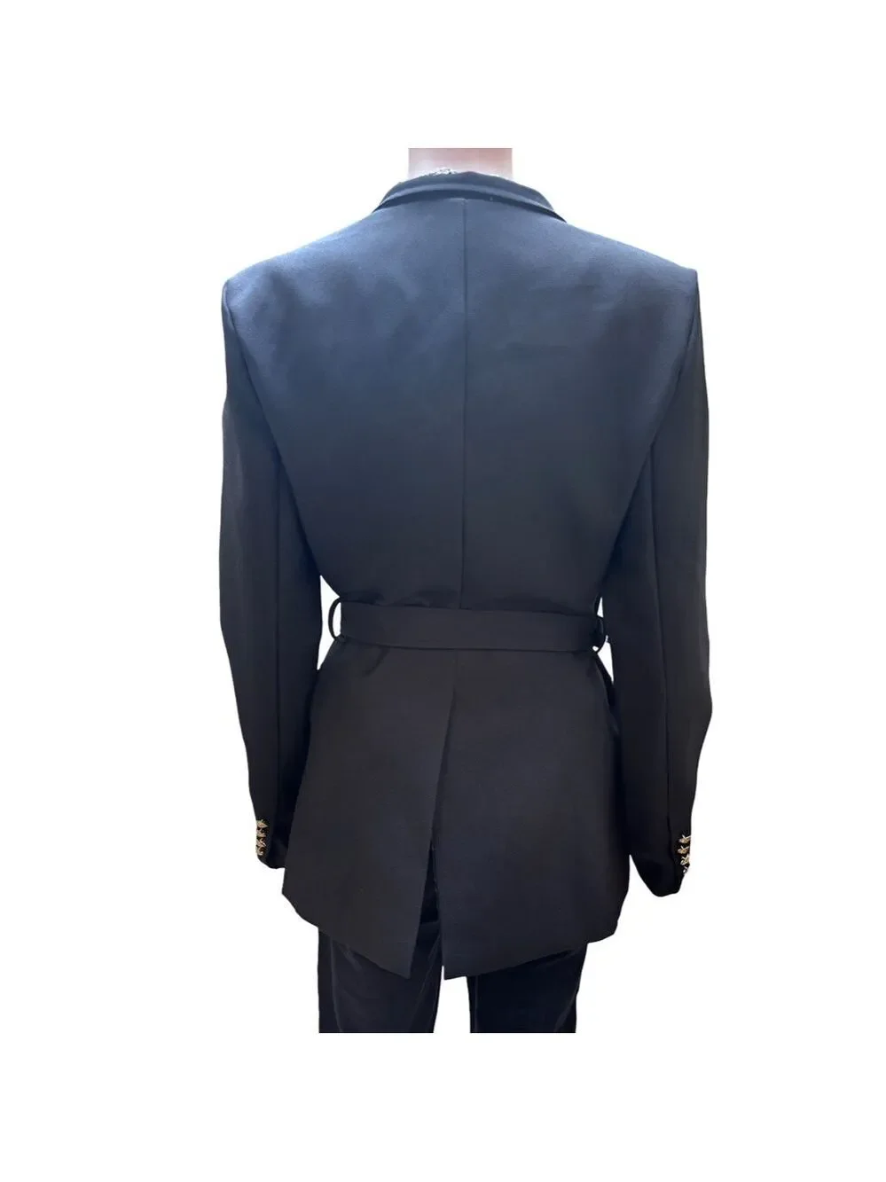 To My Lovers Black Blazer Classic Tailored Suit Jacket Small NWT